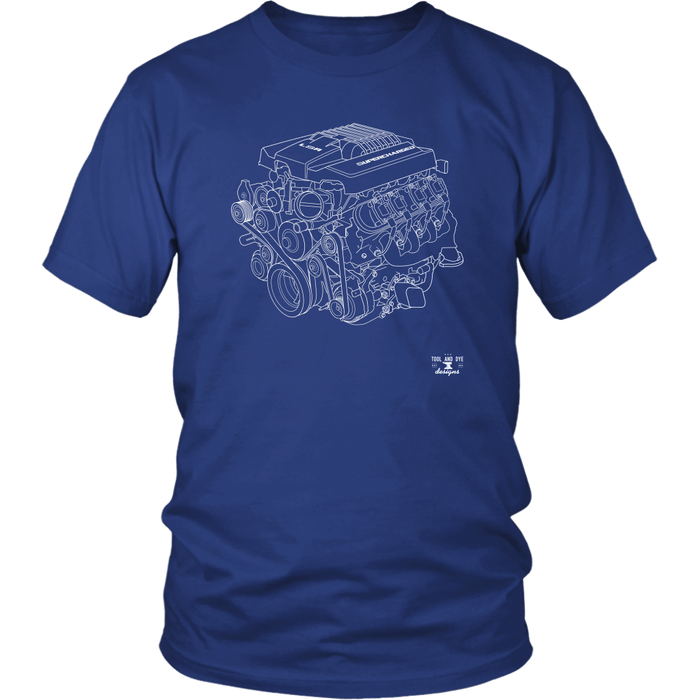 Engine Blueprint Series LSA V8 T-shirt or Hoodie