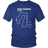 Road America Speedway Race Track Outline Series T-shirt