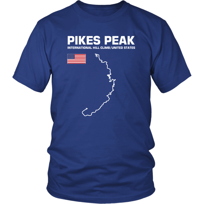 Pikes Peak International Hill Climb Track Outline Series T-shirt or Hoodie