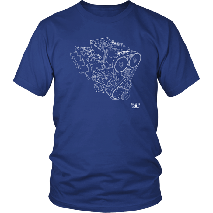 Engine Blueprint Series Cosworth BDA Ford T-shirt and Hoodie