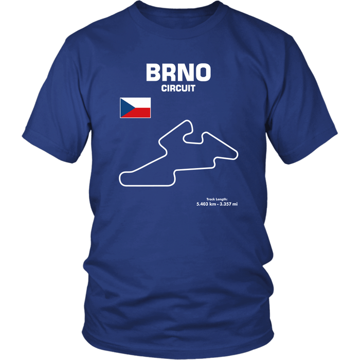 BRNO Circuit Czech Republic Track Outline Series T-shirt and Hoodie