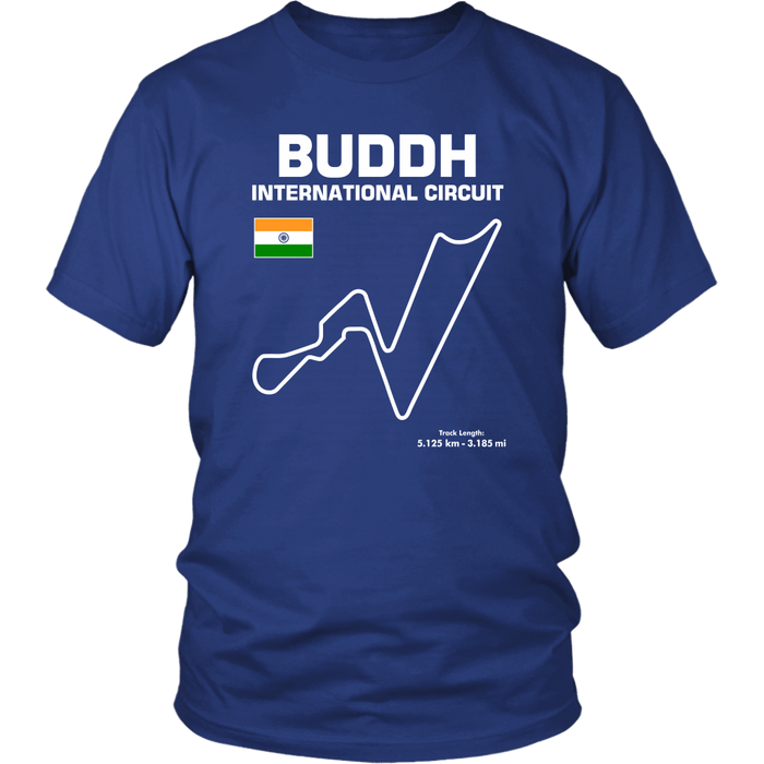 Buddh International Circuit Racetrack Outline Series T-shirt and Hoodie