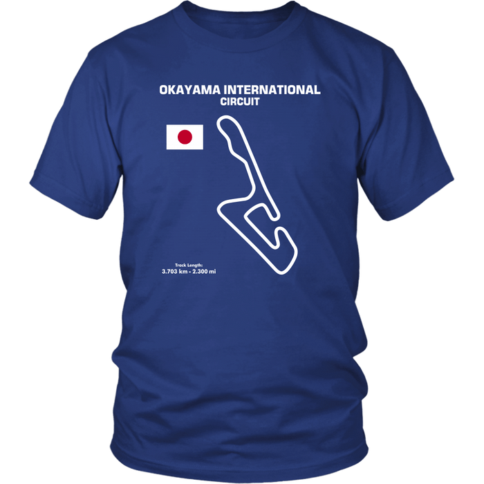 Okayama International Circuit Track Outline Series T-shirt and Hoodie