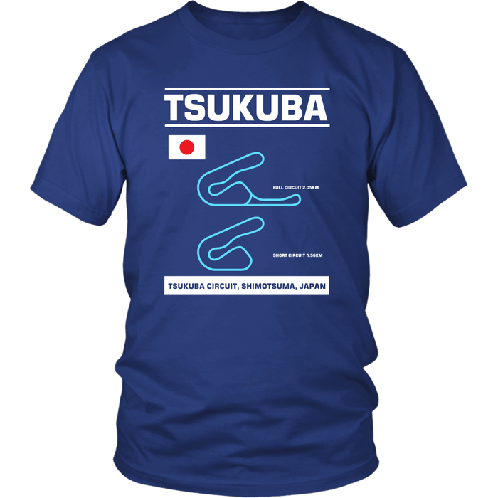 Tsukuba Circuit Race Track Outline Series T-shirt