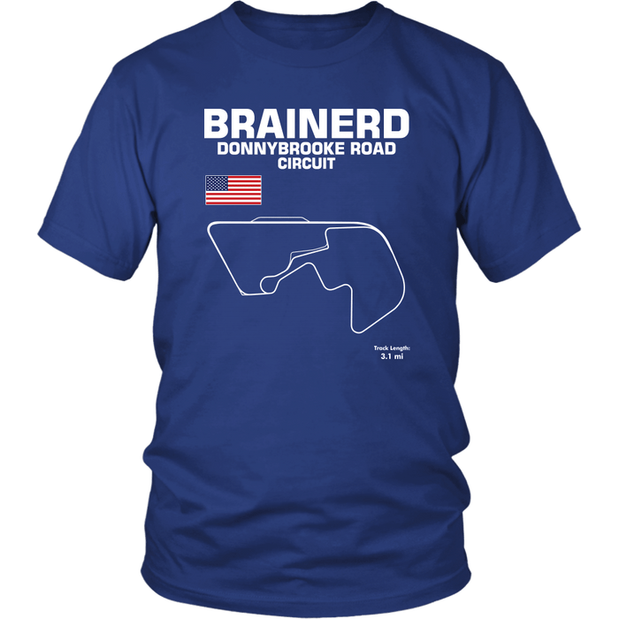 Brainerd Donnybrooke Road Course Track Outline Series T-shirt or Hoodie