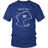 Laguna Seca WeatherTech Raceway Track Outline T-shirt
