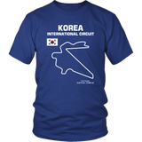 Korea International Circuit Race Track Outline Series T-shirt or Hoodie