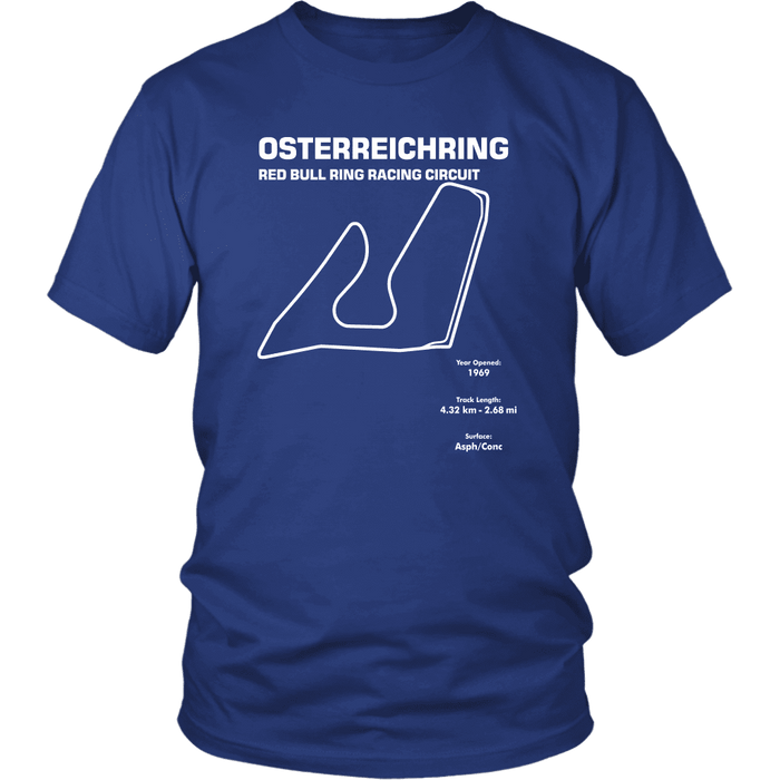 Osterreichring Race Track Outline Series T-shirt