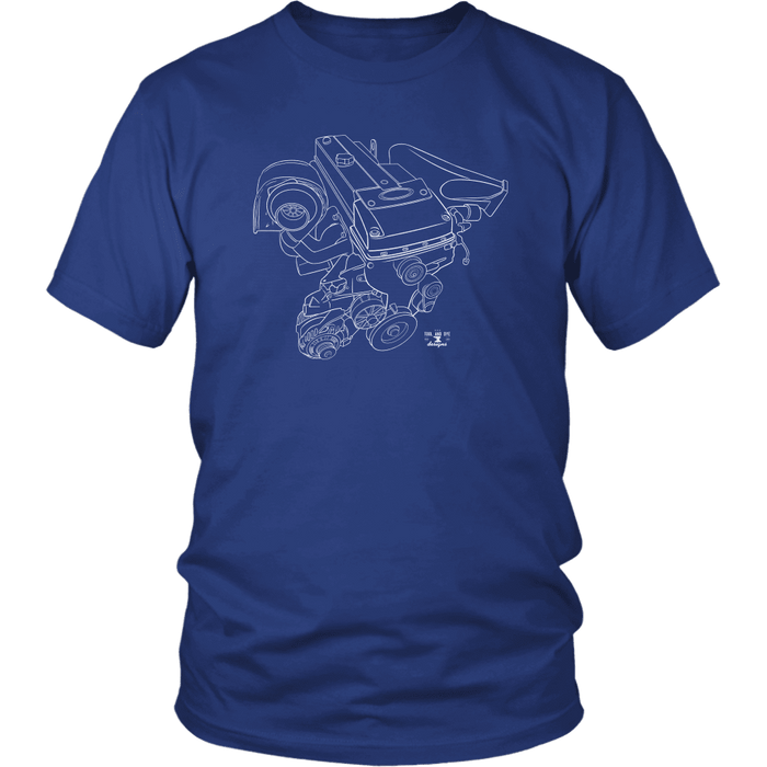 Ford Australia Barra Engine Blueprint T-shirt