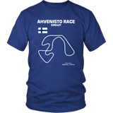 Ahvenisto Race Circuit Finland Track Outline Series T-shirt and Hoodie