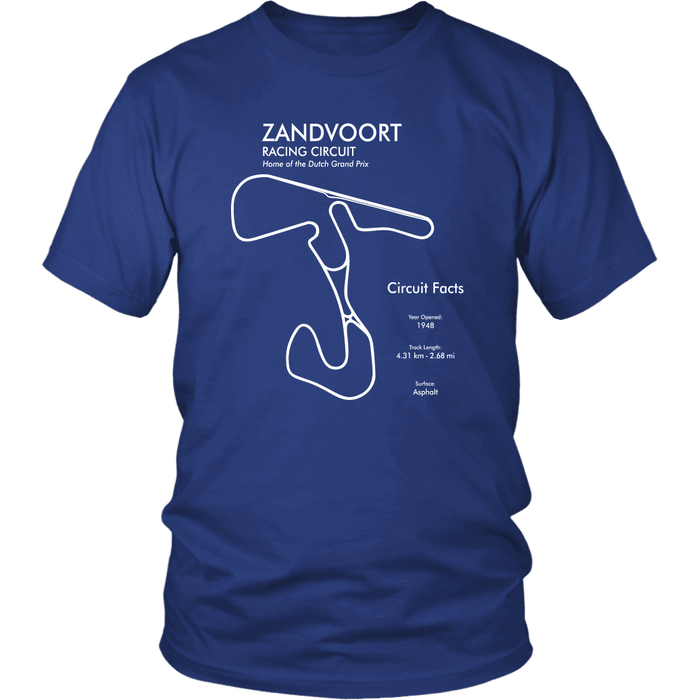 Circuit Zandvoort Track Outline Series T-shirt