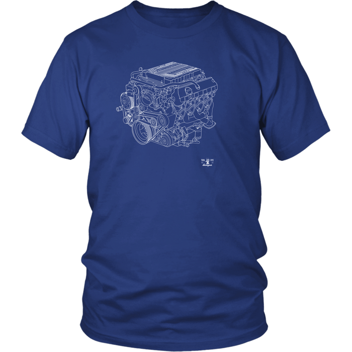 Engine Blueprint Series V8 ZL1 Camaro LT4 T-shirt and Hoodie