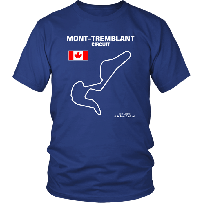 Mont-Tremblant Circuit Track Outline Series T-shirt and Hoodie