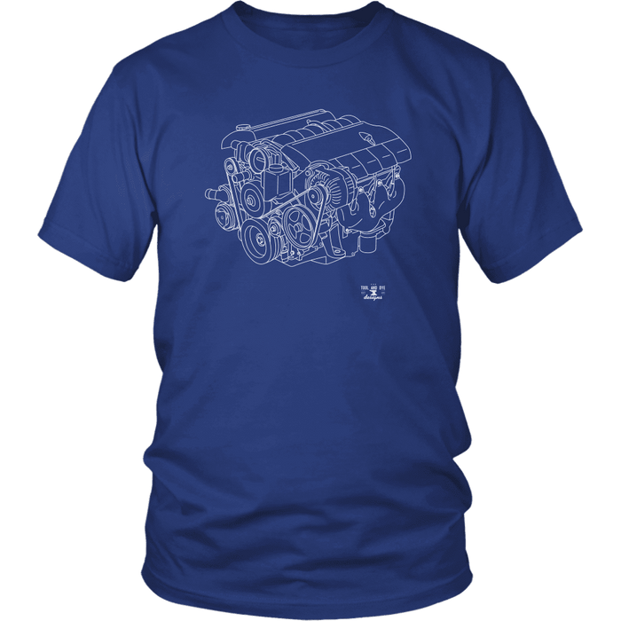 LS2 Engine Blueprint Illustration Series T-shirt