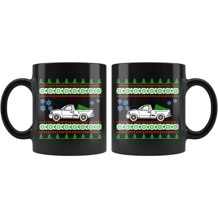 2002 Ford Lightning F-150 Truck Ugly Christmas Sweater Mug