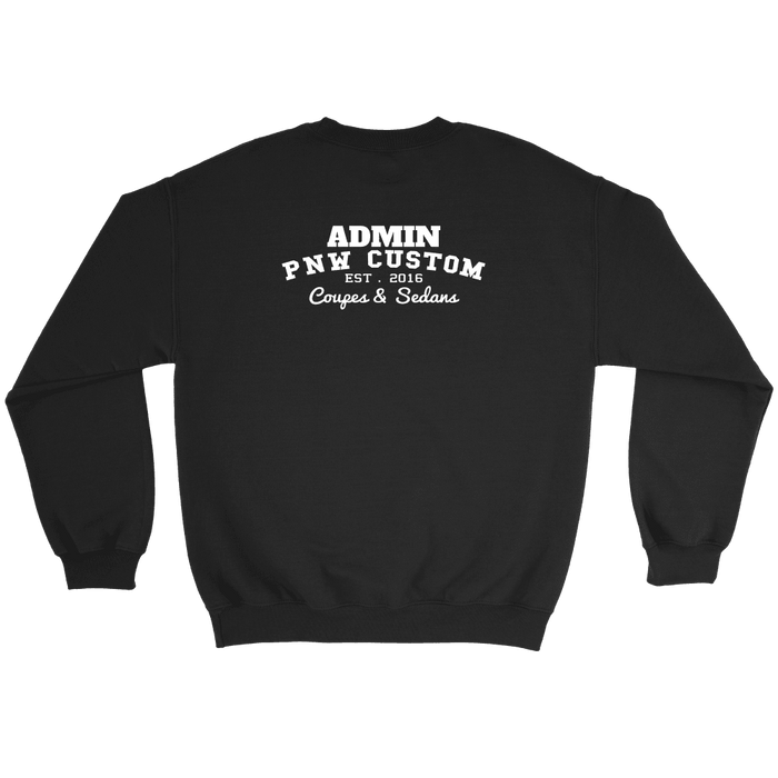 PNW Coupes and Sedans Boost Admin crewneck sweatshirt