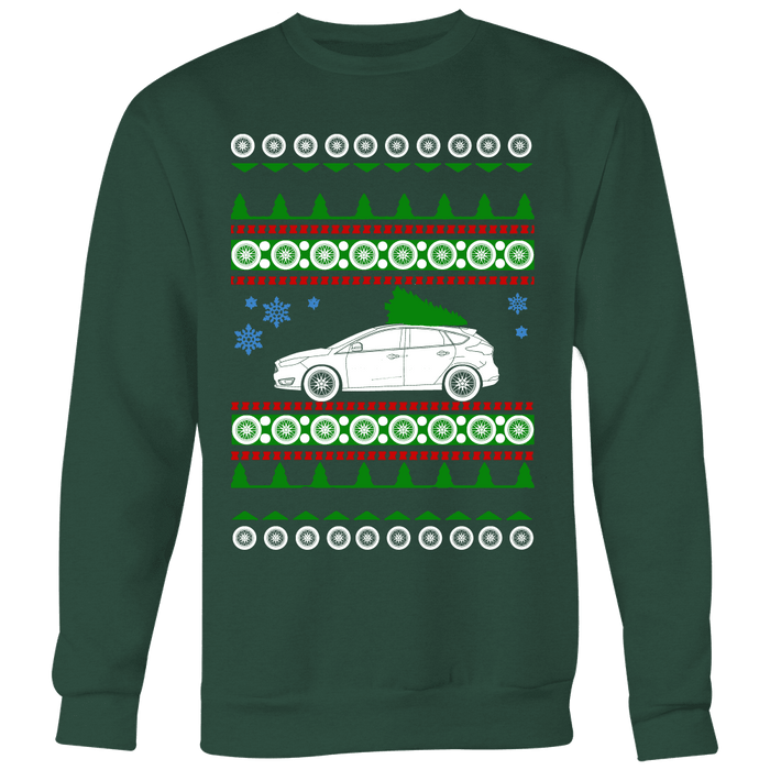 Ford Focus ST ugly christmas sweater, hoodie and long sleeve t-shirt sweatshirt