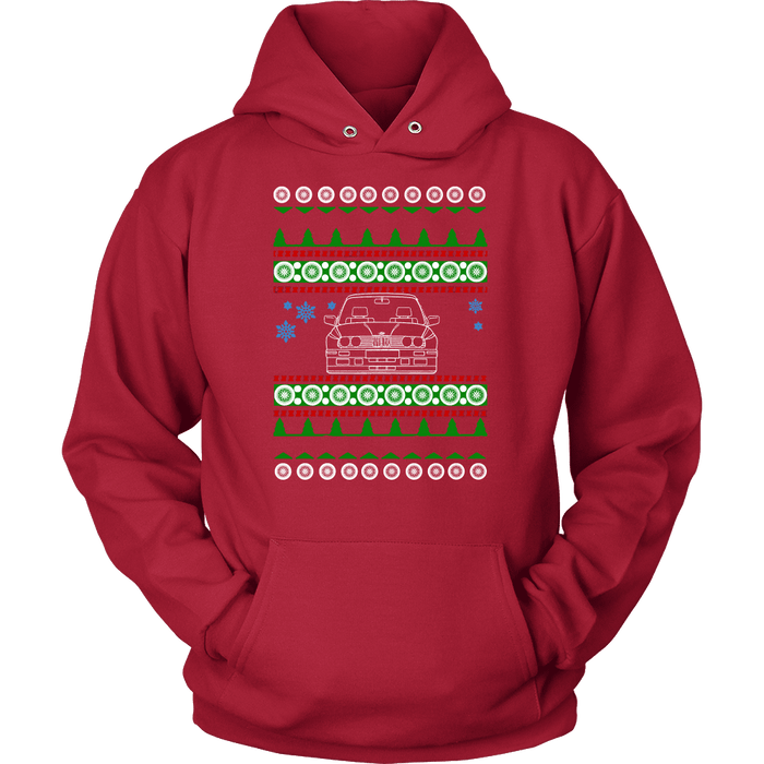 BMW E30 M3 Head-On Ugly Christmas Sweater, hoodie and long sleeve t-shirt sweatshirt