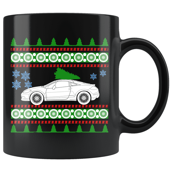 2012 4th Generation Mitsubishi Eclipse Ugly Christmas Sweater Mug