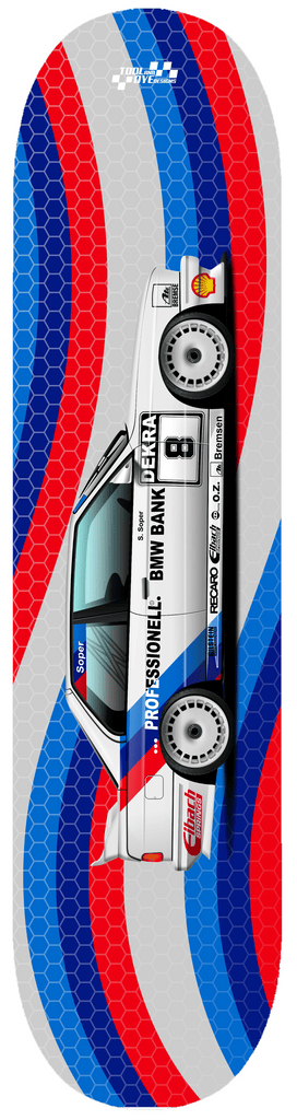 Car Art BMW E30 M3 Bank Skateboard Deck V3