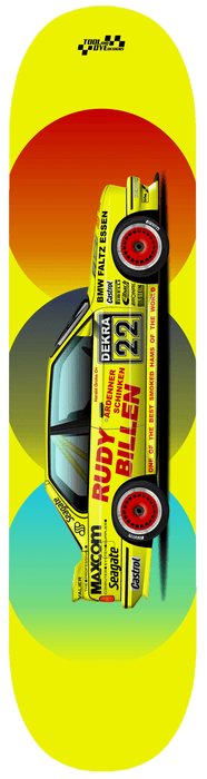 Car Art BMW E30 M3 DTM Dekra #22 Rudy Billen Skateboard Deck V6