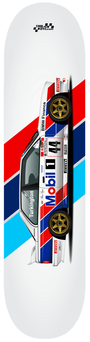 Car Art BMW E30 M3 Esso BTCC #44 DTM Skateboard Deck V3