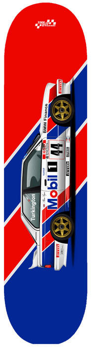 Car Art BMW E30 M3 Esso BTCC #44 DTM Skateboard Deck V6