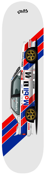 Car Art BMW E30 M3 Esso BTCC #44 DTM Skateboard Deck V7