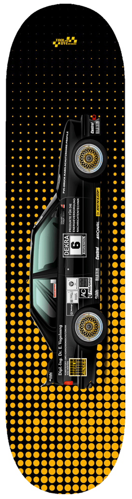 Car Art DTM BMW E30 M3 Dekra #6 Vogelzang Skateboard Deck 7-ply Canadian Hard Rock Maple V7