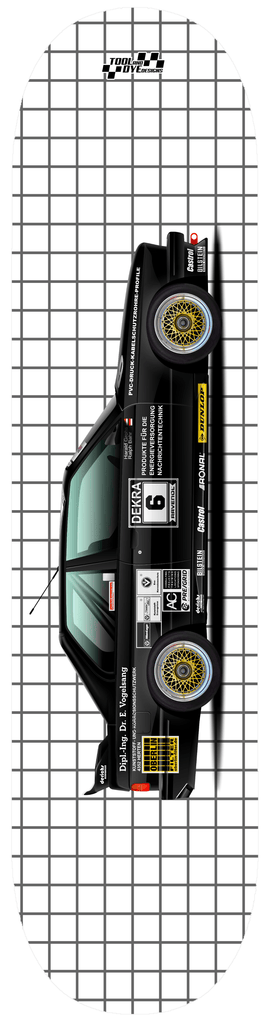 Car Art DTM BMW E30 M3 Dekra #6 Vogelzang Skateboard Deck 7-ply Canadian Hard Rock Maple V3
