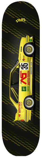 Car Art BMW E30 M3 Skateboard Deck hard rock maple 7 ply Yellow V2