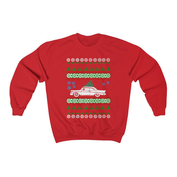 Chevy Bel Air 1957 Ugly Christmas Sweater Sweatshirt