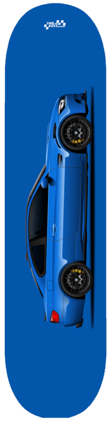 Car Art E92 M3 BMW Skateboard Deck 7-Ply Hard Rock Canadian Maple Santorini Blue V1