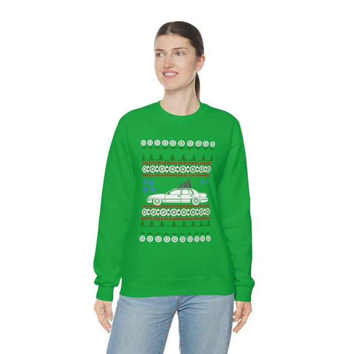 Canada car like 2nd gen Crown Victoria Ugly Christmas Sweater Sweatshirt