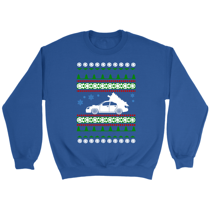 PNW Subies Collaboration Japanese Car STI Blobeye Ugly Christmas Sweater and hoodie sweatshirt