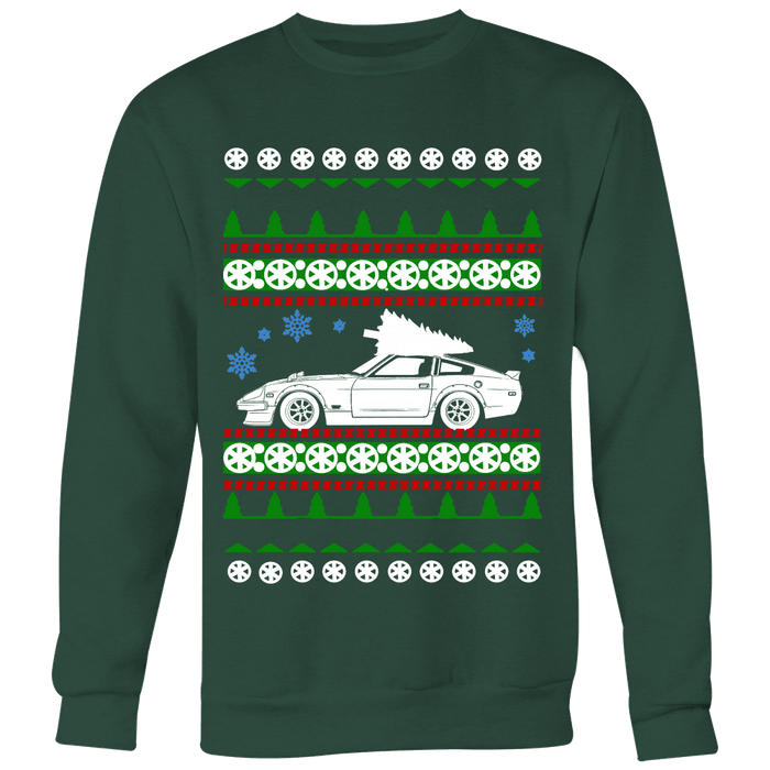 Datsun 280ZX Ugly Christmas Sweater Hoodie and long sleeve t-shirt sweatshirt