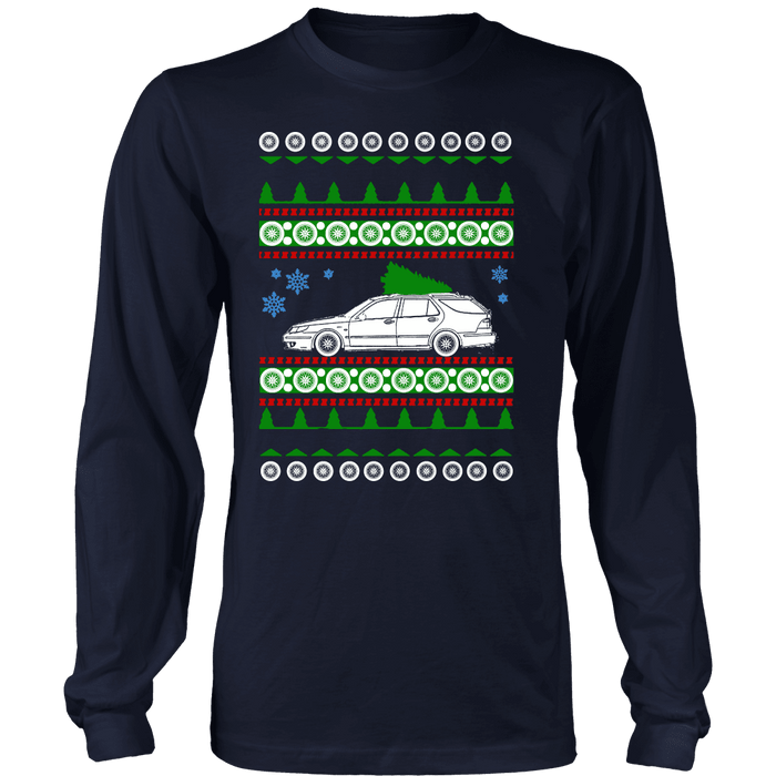 Saab 9-5 Wagon Aero Ugly Christmas Sweater, hoodie and long sleeve t-shirt sweatshirt