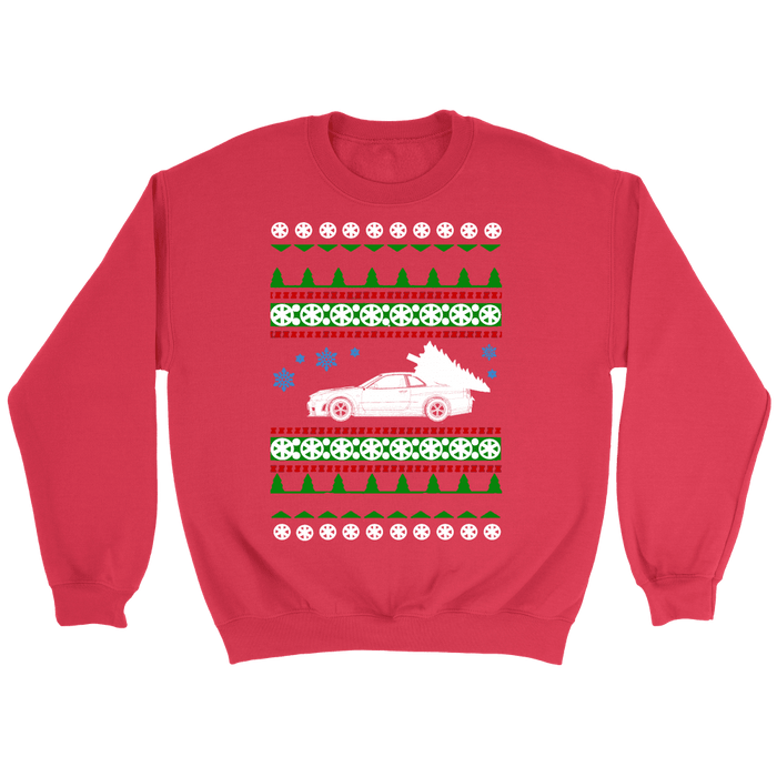 Nissan R34 Skyline GTR Ugly Christmas sweater, hoodies and long sleeve t-shirt sweatshirt