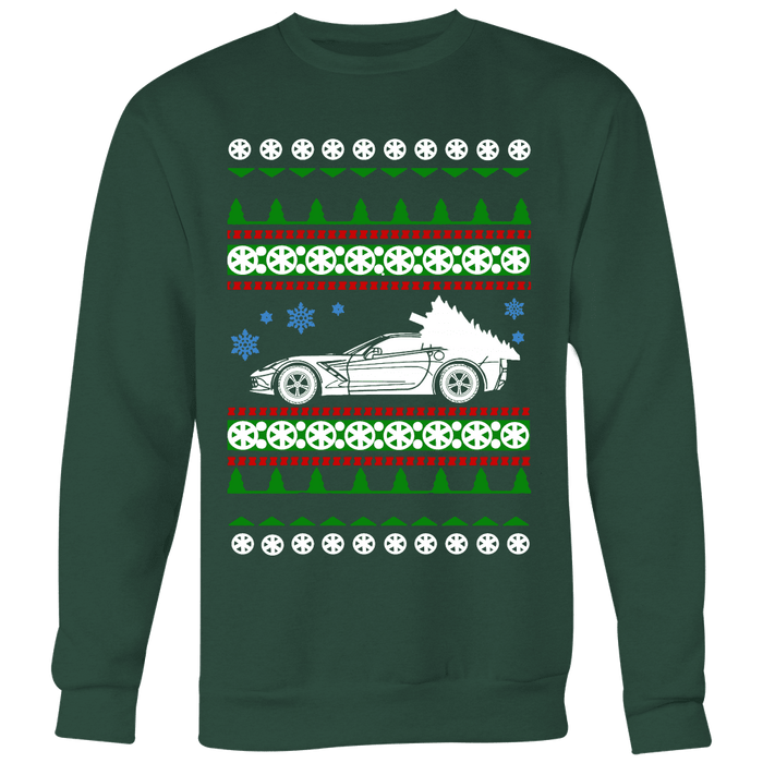 C7 Corvette Ugly Christmas Sweater, hoodie and long sleeve t-shirt sweatshirt