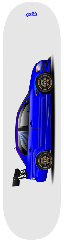 Copy of Car Art Mitsubishi Lancer Evolution Skateboard Deck 7-ply Hard Rock Canadian Maple Blue V2