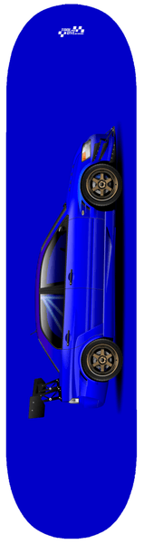 Car Art Mitsubishi Lancer Evolution Skateboard Deck 7-ply Hard Rock Canadian Maple Blue V1