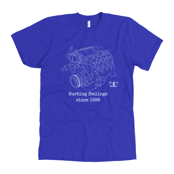 LS3 Engine Illustration Hurting Feelings T-shirt 2nd design