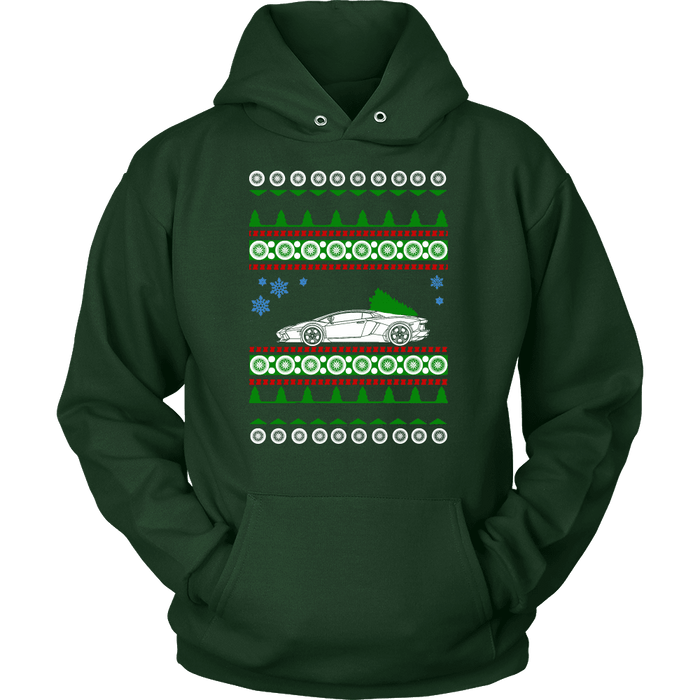 Exotic Car Ugly Christmas Sweater, hoodie and long sleeve t-shirt Lamborghini Aventador sweatshirt