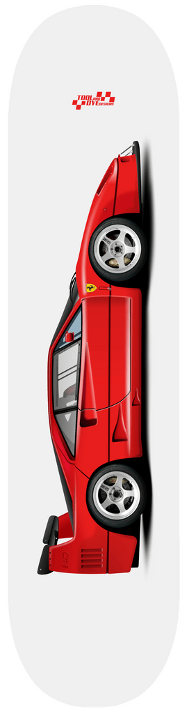 Rosso Corsa F40 Skateboard Deck 7-ply Canadian Hard Rock Maple version 1