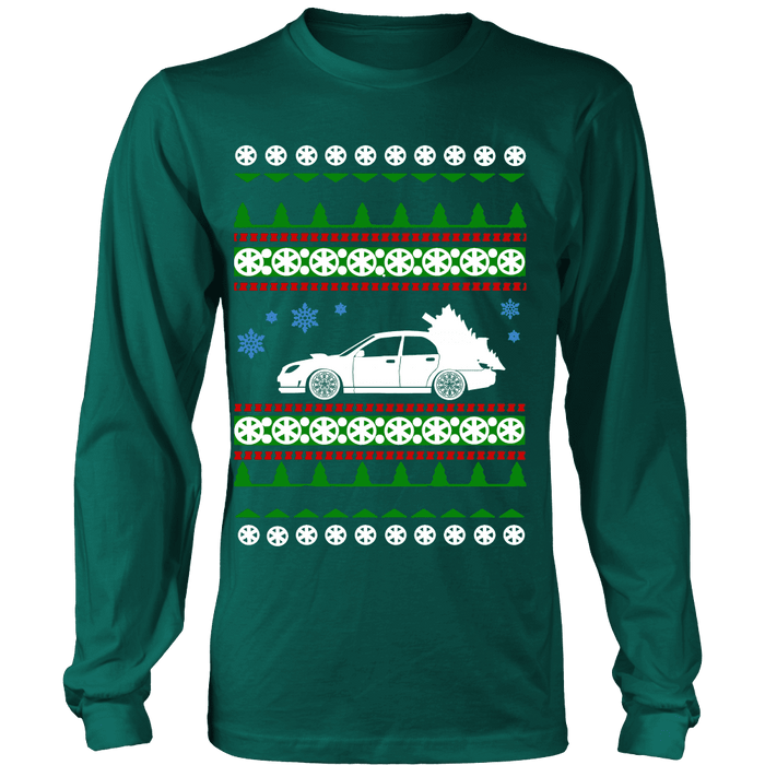 Japanese Car WRX STI Hawkeye Ugly Christmas Sweater, hoodie and long sleeve t-shirt sweatshirt