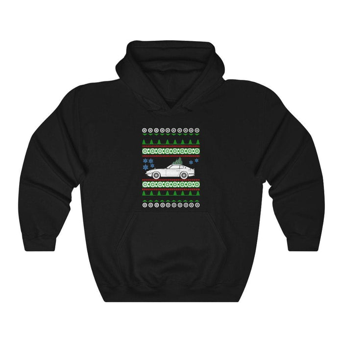 Vintage car like 240z Datsun Ugly Christmas Sweater Hoodie sweatshirt