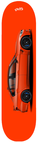 Car Art F80 M3 BMW Skateboard Deck 7-Ply Hard Rock Canadian Maple Sakhir Orange V2