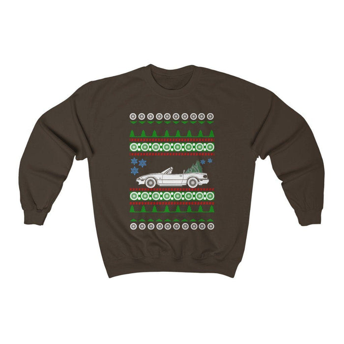 Miata NA Ugly Christmas Sweater Sweatshirt V2 Tool and Dye Designs