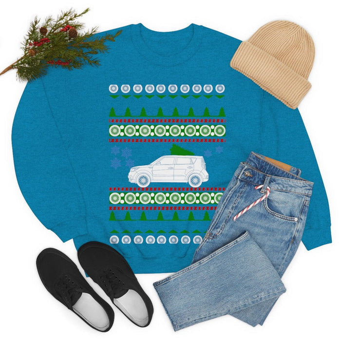 UK Car like a Soul Ugly Christmas Sweater kia