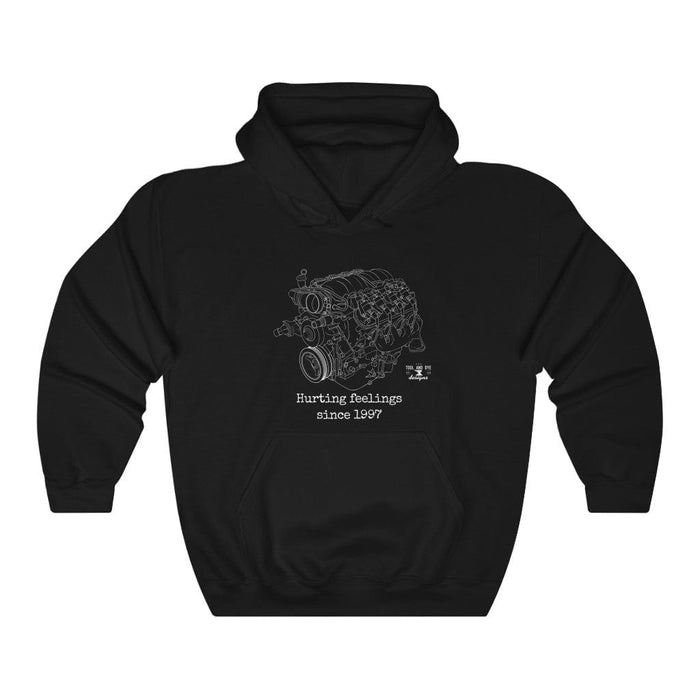 Engine Blueprint Series LS Engine Hoodie Hurting Feelings Since 1997